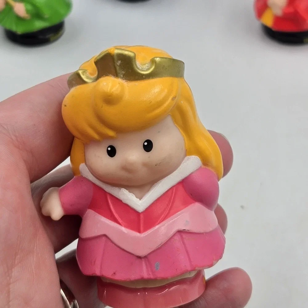 Fisher Price Little People Disney Sleeping Beauty Aurora Fairy Godmothers Lot 4